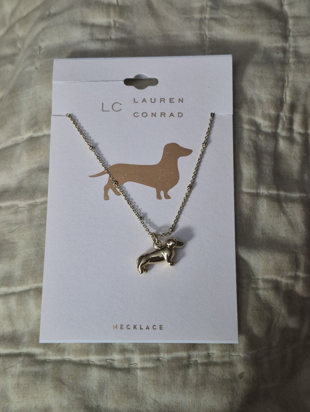 LC Weenie Dog Necklace